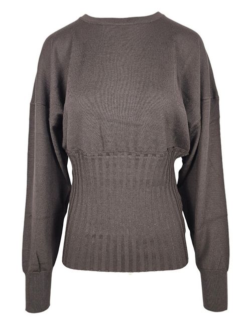 maglia donna bordo alto marrone ( Nude ) | 1101W2551408